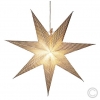 KonstsmidePaper Christmas star foldable 1 flame 60x60cm silver 5900-300