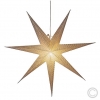 KonstsmidePaper Christmas star foldable 1 flame 78x78cm silver 5901-300