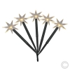 KonstsmideLED-Sternen-Leuchtstab 5x1 LED 11,8x24cm warmweiß 4468-100