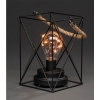 KonstsmideLED metal lantern angular battery operated 1816-780