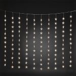 KonstsmideLED-Sternenvorhang Stranglänge 120cm, beleuchtete Länge 1,4m, Gesamtlänge 6,4m 120 LEDs warmweiß 3703-103