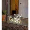 KonstsmideLED acrylic reindeer with sleigh 96 LEDs white 70x18x42cm 6192-103Article-No: 831790