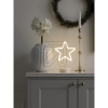 KonstsmideLED silhouette star 78 LEDs warm white 18.8x28.5cm battery operated 3068-100Article-No: 831830