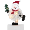 KonstsmideLED wooden silhouette  Snowman with cotton  3268-210