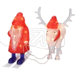 KonstsmideLED acrylic Santa Claus and reindeer 40 ww LED 6239-103Article-No: 831980