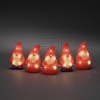 KonstsmideLED acrylic Santa Clauses, set of 5 40 ww LED 6240-103Article-No: 831985
