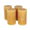 EGBPillar candle 120x70mm honey set of 4 Ø 7x12cm burning time about 53 hours honey**EUR 3.39 each SET