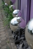 EUROPALMSDeco Ball 10cm, silver 4x