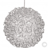 LUXALED aluminum ball 100 LEDs warm white Ø 40cm 66748