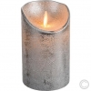LUXALED candle 12,5cm silver 44487