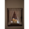 LUXALED candle ivory with satined surface 11cm 1 LED Ø 8x11cm cream 48898