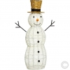 LUXALED metal snowman 220 LEDs amber Ø 60x105cm 63952