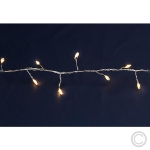 LUXALED micro light chain cluster inside and outside illuminated length 2m total length 2.1m 200 LEDs warm white 67240