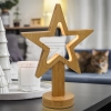 LUXALED wood star to place 47 LEDs warm white Ø 8x18x25cm 68841Article-No: 837545