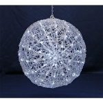 LUXALED 3D acrylic ball for inside and outside 80 LEDs white Ø 26cm 68063Article-No: 837615