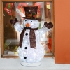 LUXALED metal snowman for inside and outside 60 LEDs white Ø 28x60cm 67868Article-No: 837625