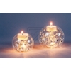 SAICOLED glass tealight holder set, battery operated, 3xLR44 each set with 2 balls Ø 8/10cm 2x1 LED warm white clear CW04-7066Article-No: 839100