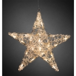 KonstsmideLED acrylic star 24 LEDs warm white 32x34cm for indoor use 6102-103Article-No: 840665