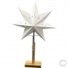 Best SeasonPaper candlestick star 1 flame 34x55cm white 232-00