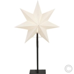 Best SeasonPaper candlestick Star Frozen 1 flame 35x55cm white 232-90