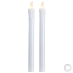 Best SeasonLED candles set of 2 press white 066-60**EUR 3.43 each SET