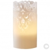 Best SeasonLED wax candle Clary real wax 1 LED Ø 8x15cm white 062-24