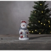 Best SeasonLED ceramic figure Friends snowman 1 LED warm white 8x15cm 991-15