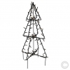 Best SeasonLED metal 3D tree Foldy 90 LEDs warm white Ø 30x50cm 807-52