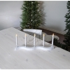 Best SeasonWood window candlestick Flow with 5 LED candle lamps 55V/3W E10 59x29cm white 644-25Article-No: 842655