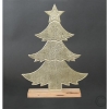 RiffelmacherMetall-Baum stehend auf Holzsockel natur 28x8x3cm 31x44cm gold-antik 70383