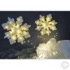 RiffelmacherLED fleece snowflake battery operation 20 LEDs 40x40cm white 68303