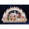 HeinzLED wooden candle arch Christmas city 13-winged 46x27cm natural battery-operated 20656Article-No: 844125