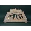 HeinzWooden candle arch Seiffener Dorf with 7 top candles 24V/3W E10 58x36cm natural 10758Article-No: 844370