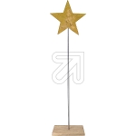 Söllner FloristikWooden star with stick 110cm gold-colored 016984 2-partArticle-No: 845225