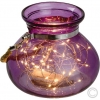 LUXADekoglas 40 ww LED lila 39537 40 LEDs Ø 15x12,5cm purple