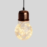 LUXALED decorative light bulb 25cm 39001 40 LEDs Ø 14x25cm copper