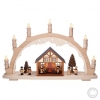 EGBWooden candle arch Hutzenleit with 7 top candles 34V/3W E10 57x37cm 57118
