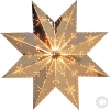 Best SeasonAdvent star with socket E14/230V for LED pear lamp 1 flame 29x29cm brass 799-00