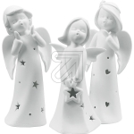 SAICOLED porcelain angel 1 LED 14cm warm white battery operation 3x LR44 CS24-1280-1Article-No: 861140