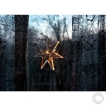 Best SeasonLED acrylic star Karla hanging 1 LED 25x25cm transparent 697-50