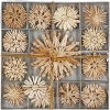 RiffelmacherTree decoration set straw stars 50 pieces 6/11cm natural 75320