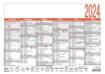 ZettlerTafelkalender A4 6 Monate auf einer Seite 905-0000Artikel-Nr: 4006928024124