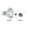 GreenLEDPackage GreenLED lamps GU10-50° + sockets (50x 539 870 + 50x 609 360)Article-No: 990580
