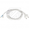 EGBEuro connection cable with switch white 1.8m-Price for 5 pcs.