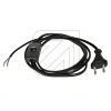 EGBEuro connection cable with switch, black, 1.8m-Price for 5 pcs.
