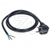EGBSchuko connection cable 3x1 / 1.5m black H05VVF 3x1.0 black 1.5m