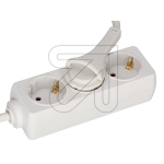 EGB3-way socket with flat plug 3x1.5 white 3m EAN 4027236046431Article-No: 045405