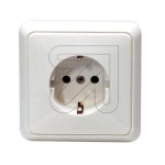 KleinIndividual socket K5520W pure white 2 parts (10pack K5520 pure white and KEUC/E)-Price for 10 pcs.