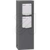 LCD GmbHEnergy column IP44 2 sockets anthracite / silver 018