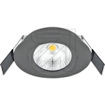 EVNLED recessed spot IP44 Ø 83 T30 AØ 68mm 6,5W 682lm 3000K anthracite powder coated. E44061602Article-No: 689955